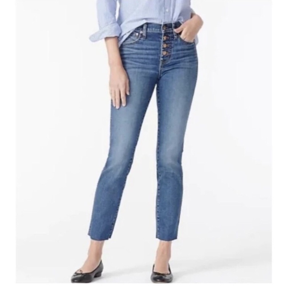J Crew 9" Vintage Straight Jeans in Big Sky Wash